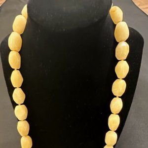 The Loop Chunky Yellow Natural Stone Necklace